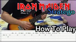IRON MAIDEN - Stratego - GUITAR LESSON WITH TABS