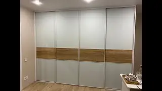 ООО Люксформи. Сборка встроенного шкафа с купейными дверями. РОЛИК Монтаж мебели