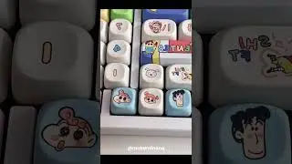 Crayon Shin-chan keycap, super cute! #MechanicalKeyboard #Keycap #CustomizedKeyboard