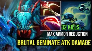 Brutal Geminate Attack Weaver! Desolator + Daedalus Max Armor Reduction Shreds Everyone! | Dota 2