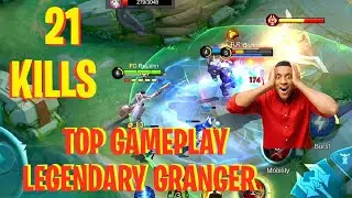 🎯 21 Kills LEGENDARY Granger Mid Lane Gameplay | Mobile Legends | ML Maharaja🔥 