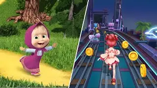 Subway Princess Runner & Masha Run Gameplay | Dino Club