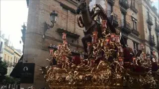 Tres Caídas de Triana por calle Arfe, Semana Santa Sevilla, Madrugá 2015