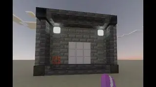 An animated door in Minecraft Bedrock Edition using ONLY Command Blocks! (Uses FMBE). #minecraft
