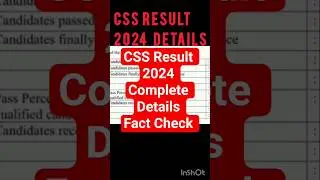 CSS Final  Result  2024  Announced