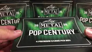 Opening Hobby Box #1 of my Case of 2020 Leaf Metal Pop Century Cards
