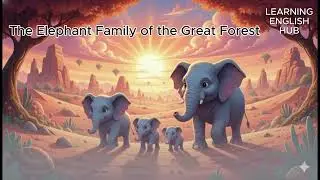 The Elephant Family of the Great Forest | Real English for Beginners | LEARNING ENGLISH HUB