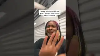 TURNING A STORAGE UNIT INTO AN ART STUDIO/OFFICE FOR MY SMALL BUSINESS