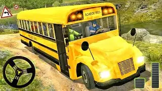 Offroad High School Bus Simulator - Mountain Bus Driving | Android Gameplay