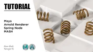 Spring Node в MASH | Maya и Arnold Renderer | Учебное пособие