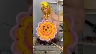 Cotton candy art flower making