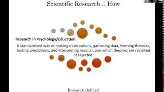 Scientific Research & Humanizing Learning/Action Research البحث العلمي وأنسنة التعلم بالبحث الاجرائي
