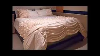 Lush Decor Lucia 4 Piece Comforter Set ; ivory bedding, duvet bedding sets