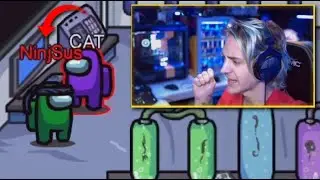 Ninja Plays Among Us Impostor with Courage Classify and Friends! (Ninja Courage Among Us)