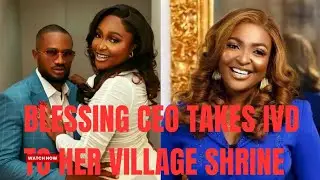 Blessing ceo and ivd goes to her village shrine with a cow to say thank you for winning court case