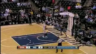 Theo Ratliff block on Danny Grangers and Stephen Graham fastbreak dunk vs Indiana Pacers