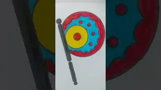 Easy Coloring fan 83#coloring #drawing #art #shorts