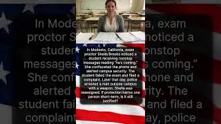 THE COMMUNITY COLLEGE PROCTOR WHO CONFISCATED THE PHONE 📱🎓