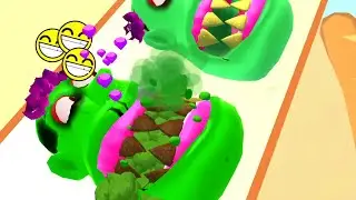 Teeth Runner 🥶🎍🎧 IOS Android Gameplay Walkthrough Levels #2 KA740