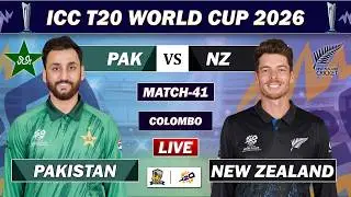 PAKISTAN VS NEW ZEALAND ICC T20 WORLD CUP 2026 MATCH 41 LIVE COMMENTARY | PAK VS NZ LIVE