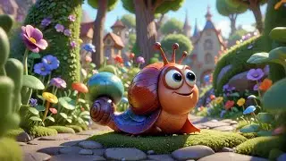 Four Snappy Snails Slide So Slow | Movement & Counting  | Nursery Rhymes and Educational Baby Songs