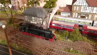 BR 78 DEUTSCHE BUNDESBAHN MODELLEISENBAHN ANLAGE DYNAMISCHER DAMPF EPOCHE 3 ESU M&Auml;RKLIN ROCO  Teil 1