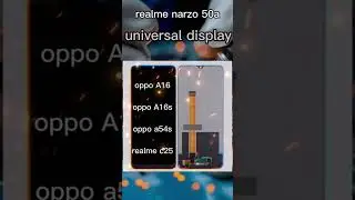 realme narzo 50a universal display #realme c25#oppo a16#oppoa16s