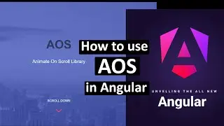 How to use AOS animation in Angular project?