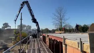 Concrete time! Top work! #bigwork #power #viralvideo #construction ✅ #1000cranes