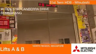 HDB Block 378C Canberra (Sembawang) || Mitsubishi Elevator
