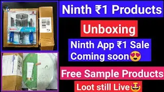 New Free Products Unboxing| Ninth App ₹1 Loot Unboxing| Skineasi Free Sample Products