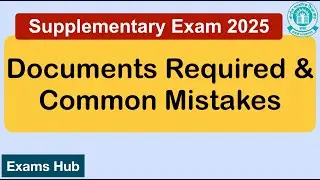 Documents Required for CBSE Compartment Exam 2025 Application Form | Record Not Found Error