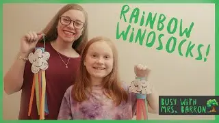 DIY Rainbow Windsocks! | Crafts for Kids