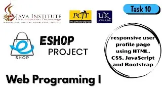 Design a Responsive User Profile Page | Eshop Web Project | Java Institute For Advanced Technology