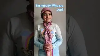 I'm Nobody! Who are you?  Emily Dickinson #shorts #viralshorts  #viral #trending #treanding   #short