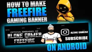 How to make Gaming channel art | make freefire channel art | Garena freefire