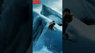 ❄🐾 Snowboarding Pro Maine Coon! 🏂🐱 #IcebergChallenge #FurryAthlete