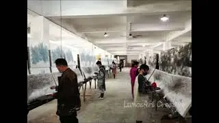 How are high-quality oil paintings mass-produced ?