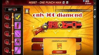 #hmgaming #m1887 Freefire one punch man m1887 shotgun skin one 900 diamond