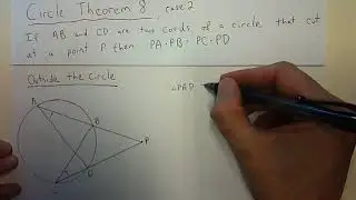 Circle Theorem 8 case 2