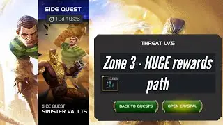 MCOC | Sinister Vaults side quest - Threat Lvl 5 (Zone 3) | Easy 5k 6 STAR shards in 7 minutes