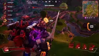 Destroying the Supernova Academy with Megazord in Battle Royale! | Fortnite
