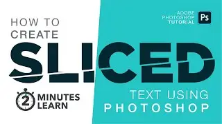 How to Create Slice Text in Photoshop cc in 2021 | Photoshop Tutorial