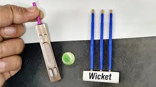 DIY Mini Cricket Kits Making | mini cricket bat, ball, wicket kaise banaen | mini cricket kits |