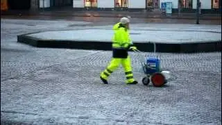 Milj&oslash;venlig snerydning af Vinterservice Danmark - 