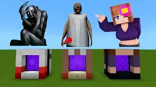 How To Make Portal To scp096 granny Jenny Dweler In Minecraft