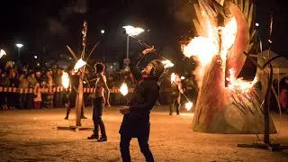 The Kensington Market Winter Solstice in Toronto lit up the night