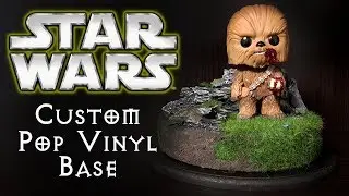 STAR WARS CUSTOM BASE FOR FIGS - How to make at home cheap!! - Plastic Pix