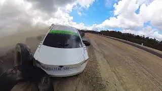 screwup on the warmup lap what a dickhead