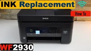 Замена чернильного картриджа Epson WorkForce WF-2930!